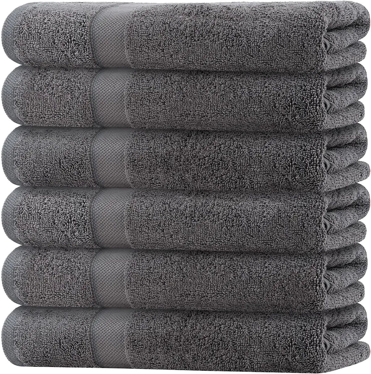 22x44 Wealuxe Home Collection Bath Towels | 22x44 | 6 Pack – WHITE CLASSIC