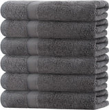 gray small bath towels