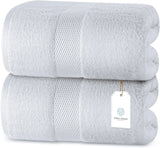 white classic 2pc bath sheets