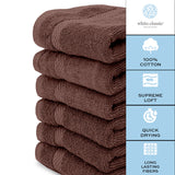 cotton brown washcloths