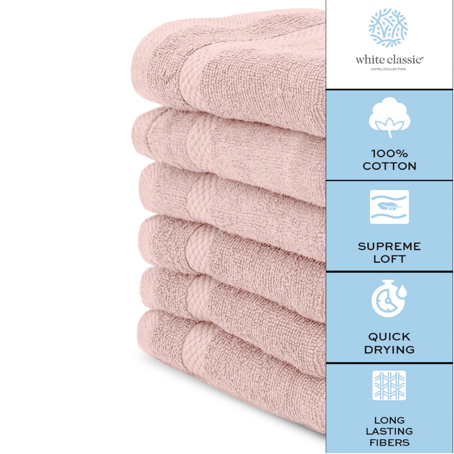 cotton pink washcloths