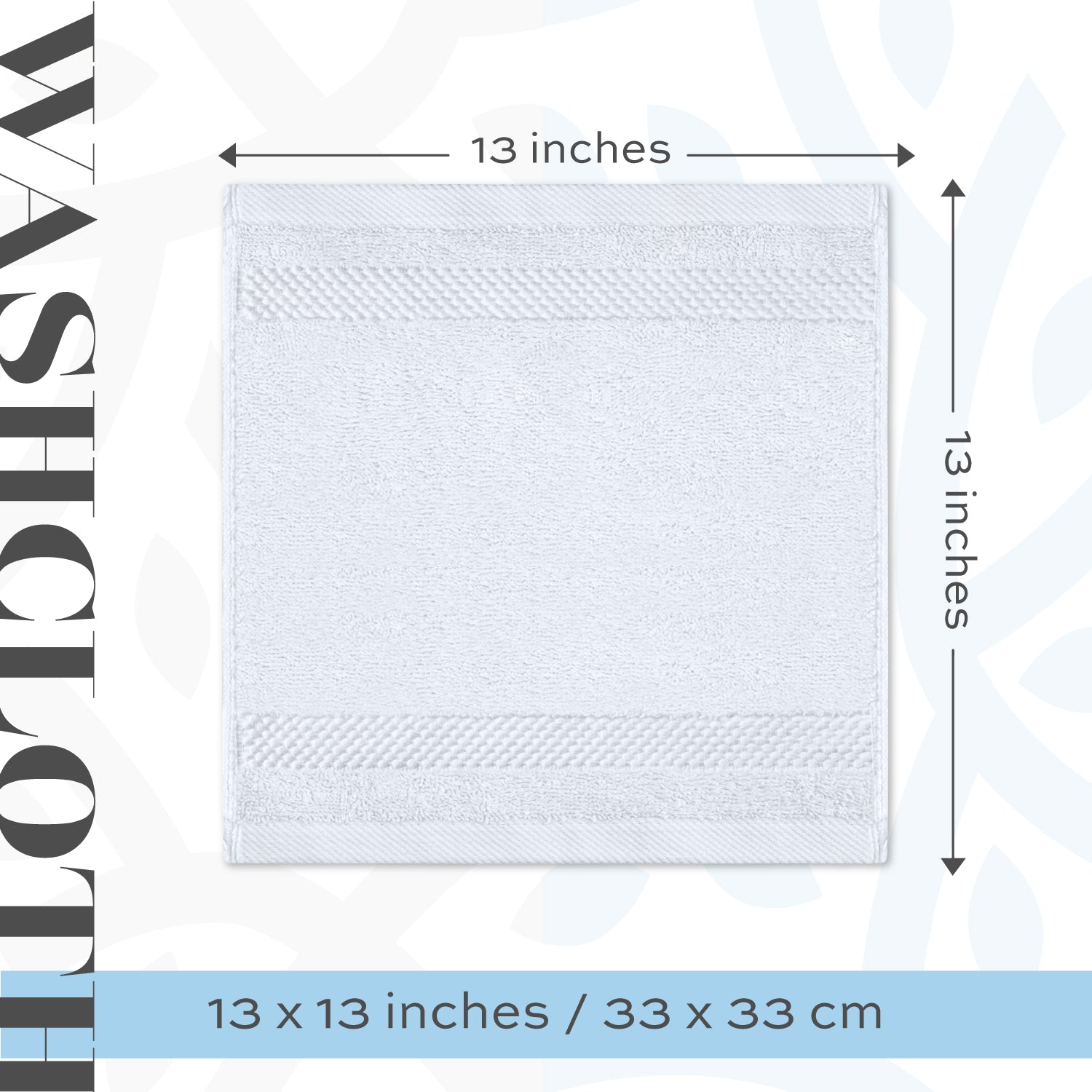 13x13 washcloths