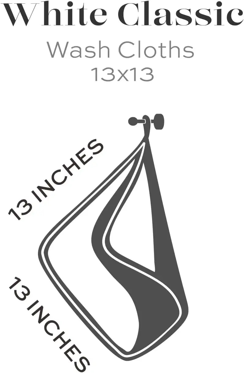 13x13 washcloths