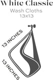 13x13 washcloths