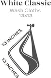 13x13 washcloths