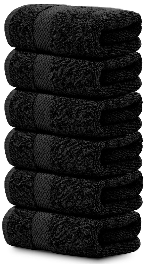 black hand towels