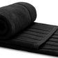 black bath mats