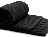 black bath mats