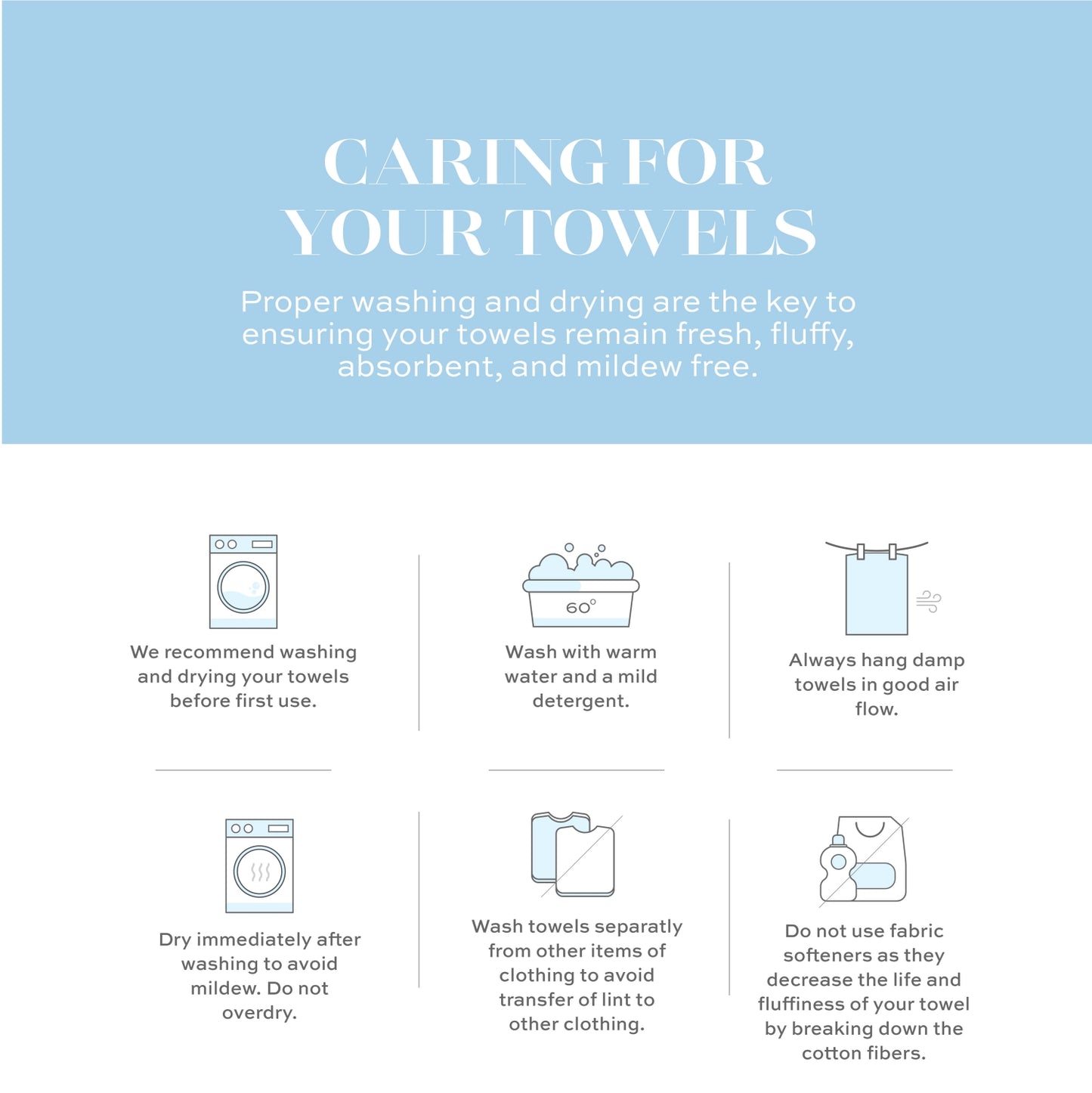caring for bath towels