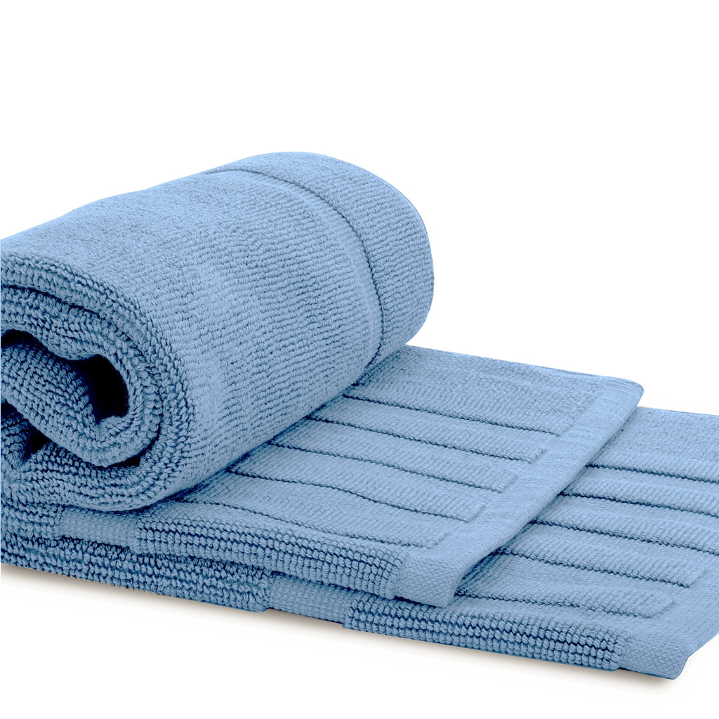 Hotel Collection - Luxury Bath Mats | 22x34 | 2 Pack - WHITE CLASSIC