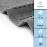 cotton gray bath mat