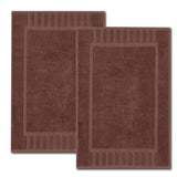 brown bath mats