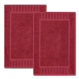 burgundy bath mats