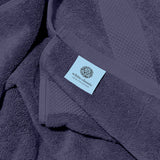 white classic hotel collection navy blue bath sheets