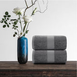 2pc gray bath sheet lifestyle