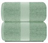 2pc green bath sheets 