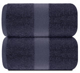 navy blue bath sheets
