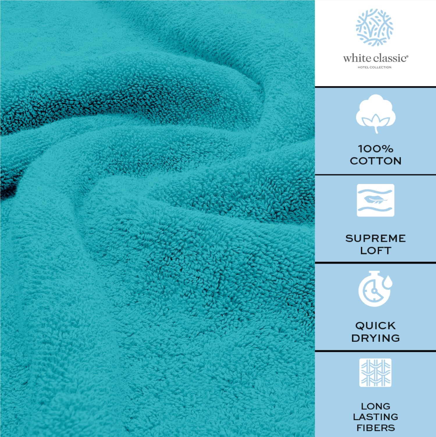 long lasting fibers aqua bath sheets