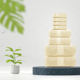 8Pc Beige Towel Set