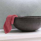 burgundy bathroom washcloths