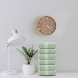 6Pc Green Hand Towels Lifestyle