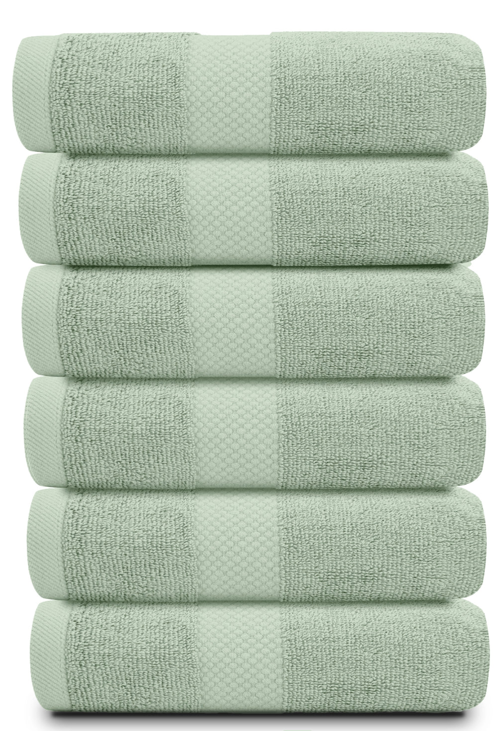 6Pc Green hand Towels