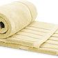 soft beige bath mats