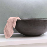 bathroom pink washcloths